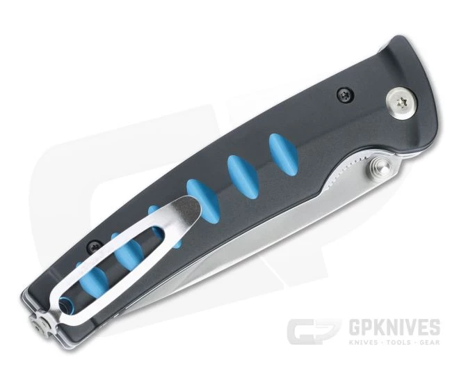 Mcusta Katana MC-4 Series Clad VG10 Tanto Blue Accent Liner Lock Folder - Image 2