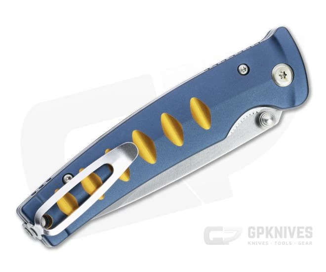 Mcusta Katana Series Blue-Gold Folder VG-10 Clad Tanto - Image 2