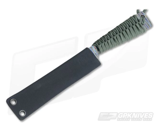 M Strider Knives Flamed Titanium Tanto Fixed Blade - Image 2