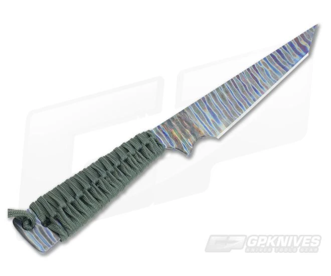 M Strider Knives Flamed Titanium Tanto Fixed Blade - Image 3