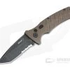 Boker Plus Strike Tanto Coyote Brown Auto Partially Serrated Black Stonewashed Blade 01BO425N