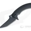 Fox Geco Bastinelli Black Stonewashed N690Co Black G10 Bronze Titanium Frame Lock Flipper 01FX873