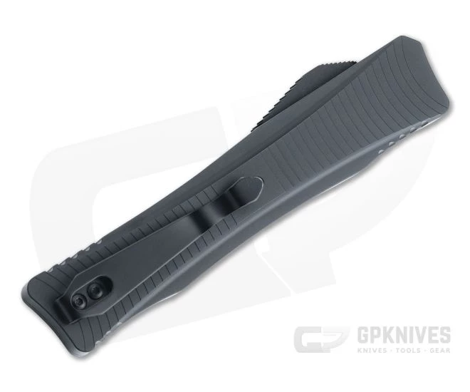 Boker Plus Lhotak Falcon Tanto Recurve Satin D2 Black Aluminum Double Action OTF Automatic 06EX225 - Image 2