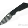 M. Strider Knives SMF Tanto Tiger Stripe 20CV Grooved Aluminum Flamed Titanium