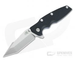 Hinderer Eklipse 3.5" Harpoon Tanto Tri-Way Stonewashed 20CV Black G10 Blue Flipper 0910