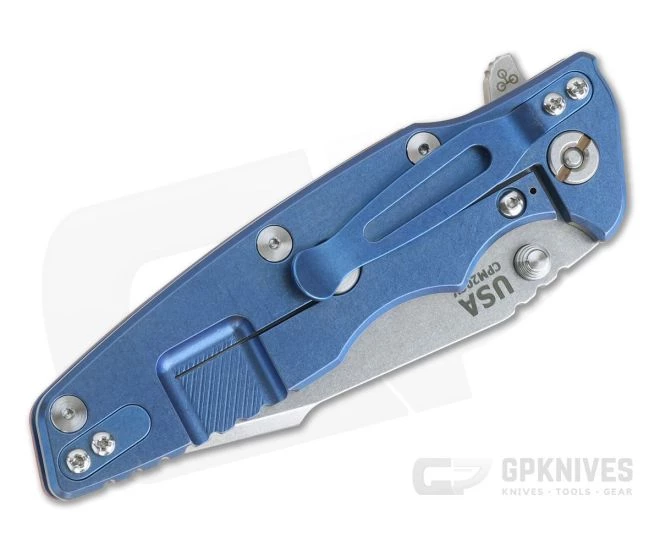Hinderer Eklipse 3.5" Harpoon Tanto Tri-Way Stonewashed 20CV Orange G10 Blue Flipper 0911 - Image 2