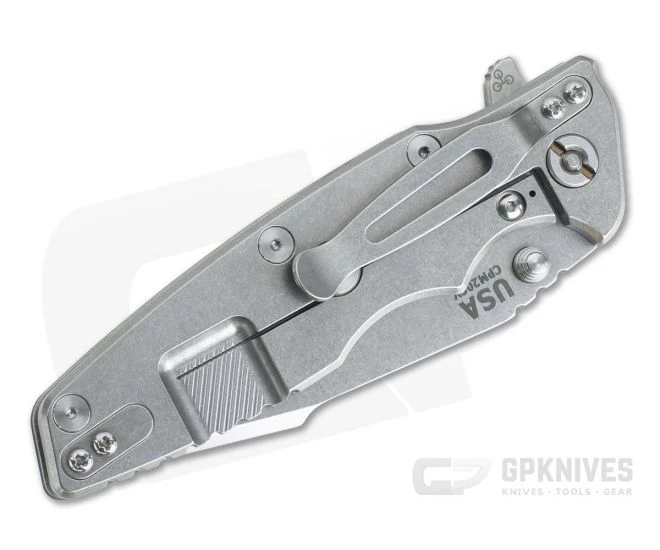 Hinderer Eklipse 3.5" Harpoon Tanto Tri-Way Stonewashed 20CV Blue/Black G10 Flipper 0913 - Image 2