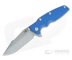 Hinderer Eklipse 3.5" Harpoon Spanto Working Finish 20CV Blue G10 Tri-Way Flipper 1184