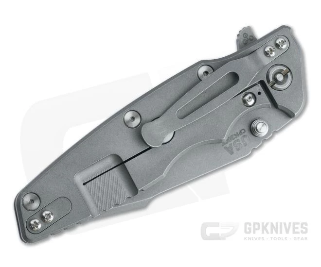 Hinderer Eklipse 3.5" Harpoon Spanto Working Finish 20CV Blue G10 Tri-Way Flipper 1184 - Image 2