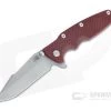 Hinderer Eklipse 3.5" Harpoon Spanto Working Finish 20CV Red G10 Battle Blue Tri-Way Flipper 1185