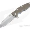 Hinderer Eklipse 3.5" Harpoon Spanto Stonewashed 20CV FDE G10 Blue Tri-Way Flipper 1187
