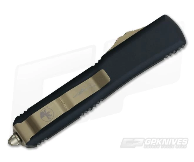 Microtech Ultratech Hellhound CC Tanto Bronze Two-Tone OTF Automatic Knife 119-13CC - Image 2