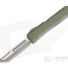 Microtech Ultratech Hellhound Tanto OD Green G10 Bronze Two-Tone OTF Automatic Knife 119-13GTOD