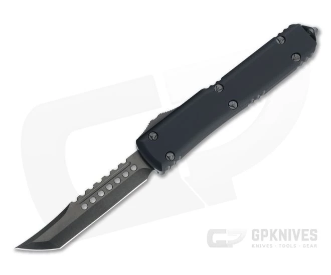 Microtech Ultratech Hellhound Tanto Signature Blackout DLC OTF Automatic