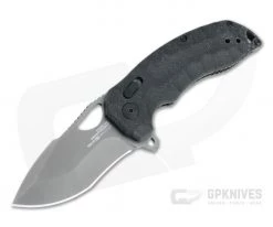SOG Kiku XR LTE Blackout Graphite XHP Micarta XR Lock Flipper 12-27-04-57