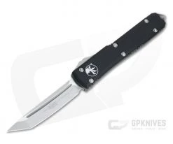 Microtech Ultratech Tanto Stonewashed M390 Black OTF Automatic Knife 123-10