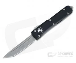 Microtech Ultratech Black CC Apocalyptic M390 Tanto OTF Automatic Knife 123-10AP