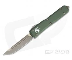 Microtech Ultratech T/E Bronze Apocalyptic M390 Tanto OD Green OTF Automatic 123-13APOD