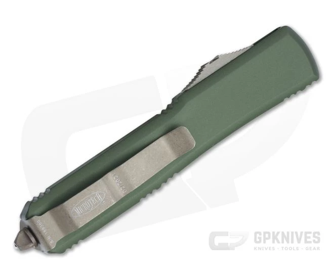Microtech Ultratech T/E Bronze Apocalyptic M390 Tanto OD Green OTF Automatic 123-13APOD - Image 2