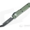 Microtech Ultratech T/E Two-Tone M390 Tanto OD Green OTF Automatic Knife 123-1OD