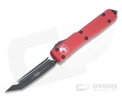 Microtech Ultratech T/E Black M390 Tanto Red OTF Automatic Knife 123-1RD