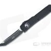 Microtech Ultratech Tactical Tanto Black Elmax Black OTF Automatic Knife 123-1T