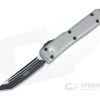 Microtech Ultratech Tanto Black Elmax Titanium Gray OTF Automatic Knife 123-1TG