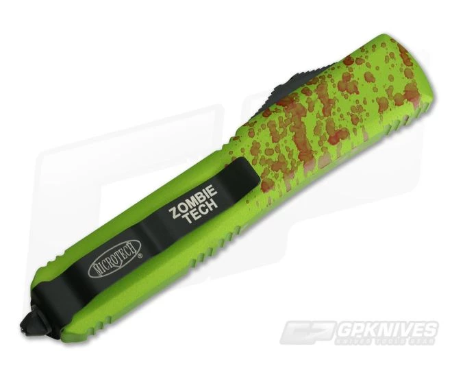 Microtech Ultratech Zombie Tech CC Tanto Point OTF Automatic Knife 123-1CCZ - Image 2