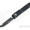 Microtech Ultratech T/E Contoured Black Serrated Two-Tone M390 Tanto OTF Automatic Knife 123-2