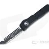 Microtech Ultratech Tanto Tactical Full Serrated Black M390 OTF Automatic Knife 123-3T