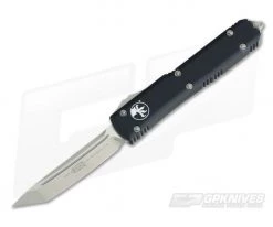 Microtech Ultratech Black CC Satin CTS-204P Tanto OTF Automatic Knife 123-4