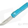 Microtech Ultratech Turquoise CC Satin Elmax Tanto OTF Automatic Knife 123-4TQ