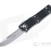 Microtech Troodon T/E Stonewashed M390 Tanto Black OTF Automatic 140-10
