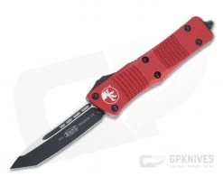Microtech Troodon T/E Black 204P Tanto Red OTF Automatic 140-1RD