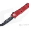 Microtech Troodon T/E Black M390 Tanto Red OTF Automatic 140-1RD