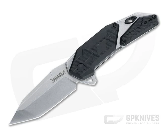 Kershaw Jetpack Stonewashed Tanto Black GFN Assisted Liner Lock Flipper 1401