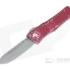 Microtech Combat Troodon Tanto Apocalyptic 204P Distressed Red OTF Automatic Knife 144-10DRD