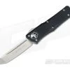 Microtech Combat Troodon Satin M390 Tanto OTF Automatic Knife 144-4