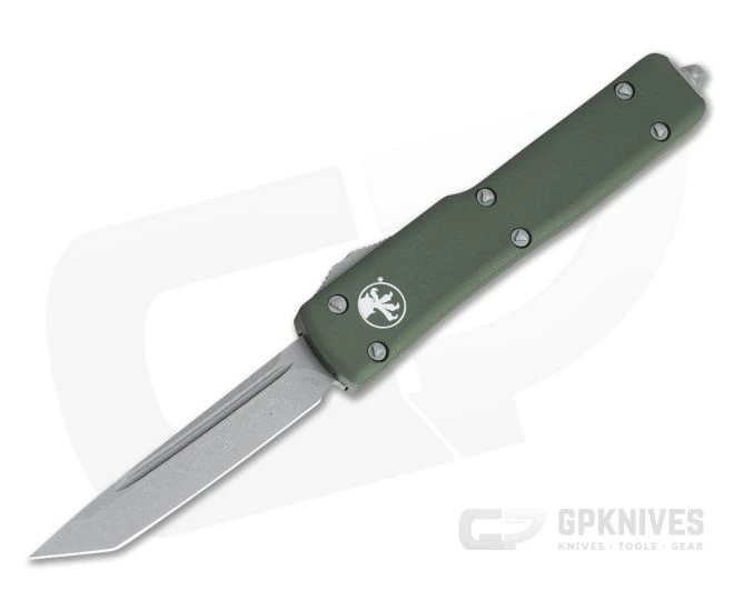 Microtech UTX-70 Apocalyptic 204P Tanto OD Green OTF Automatic Knife 149-10APOD