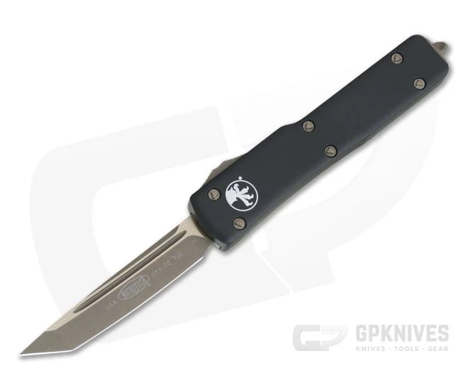 Microtech UTX-70 Bronze Apocalyptic 204P Tanto Black OTF Automatic Knife 149-13AP