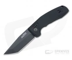SOG TAC AU Tanto Blackout Plain D2 AU-XR Lock Automatic Folder 15-38-03-57