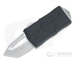 Microtech Exocet Tanto Stonewashed 204P Black CA Legal OTF Automatic 158-10