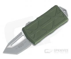 Microtech Exocet Tanto Apocalyptic 204P OD Green CA Legal OTF Automatic 158-10APOD