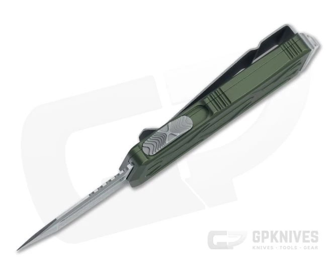 Microtech Exocet Tanto Apocalyptic 204P OD Green CA Legal OTF Automatic 158-10APOD - Image 3