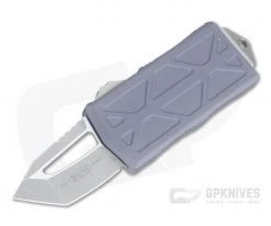 Microtech Exocet Tanto Stonewashed 204P Gray CA Legal OTF Automatic 158-10GY