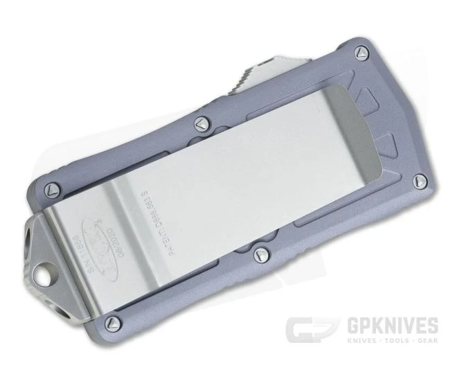 Microtech Exocet Tanto Stonewashed XHP Gray CA Legal OTF Automatic 158-10GY - Image 2