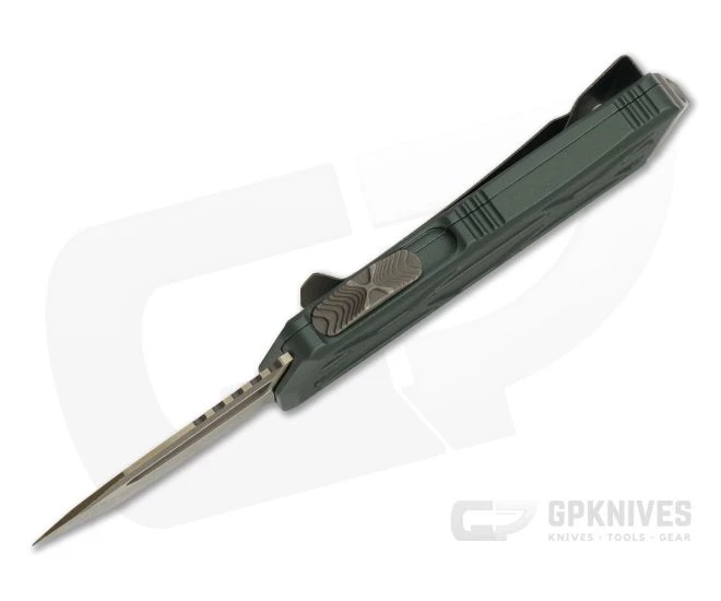 Microtech Exocet Tanto OD Green Bronze Apocalyptic 204P CA Legal OTF Automatic 158-13APOD - Image 3