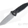 Microtech Socom Elite Tanto Manual Stonewashed Plain 204P Black Aluminum 161-10