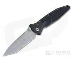 Microtech Socom Elite Tanto Manual Stonewashed Plain 204P Black Aluminum 161-10