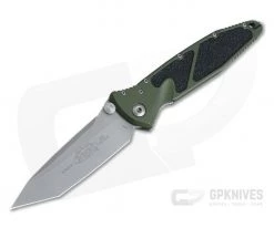 Microtech Socom Elite Tanto Manual Apocalyptic Plain 204P Green Aluminum 161-10APOD